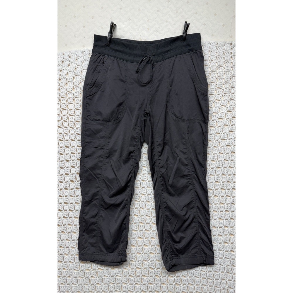 The North Face Aphrodite 2.0 Capri Pants Women M Dark Gray Black Hiking Outdoor